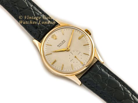 rolex precision swiss vintage gold 1958
